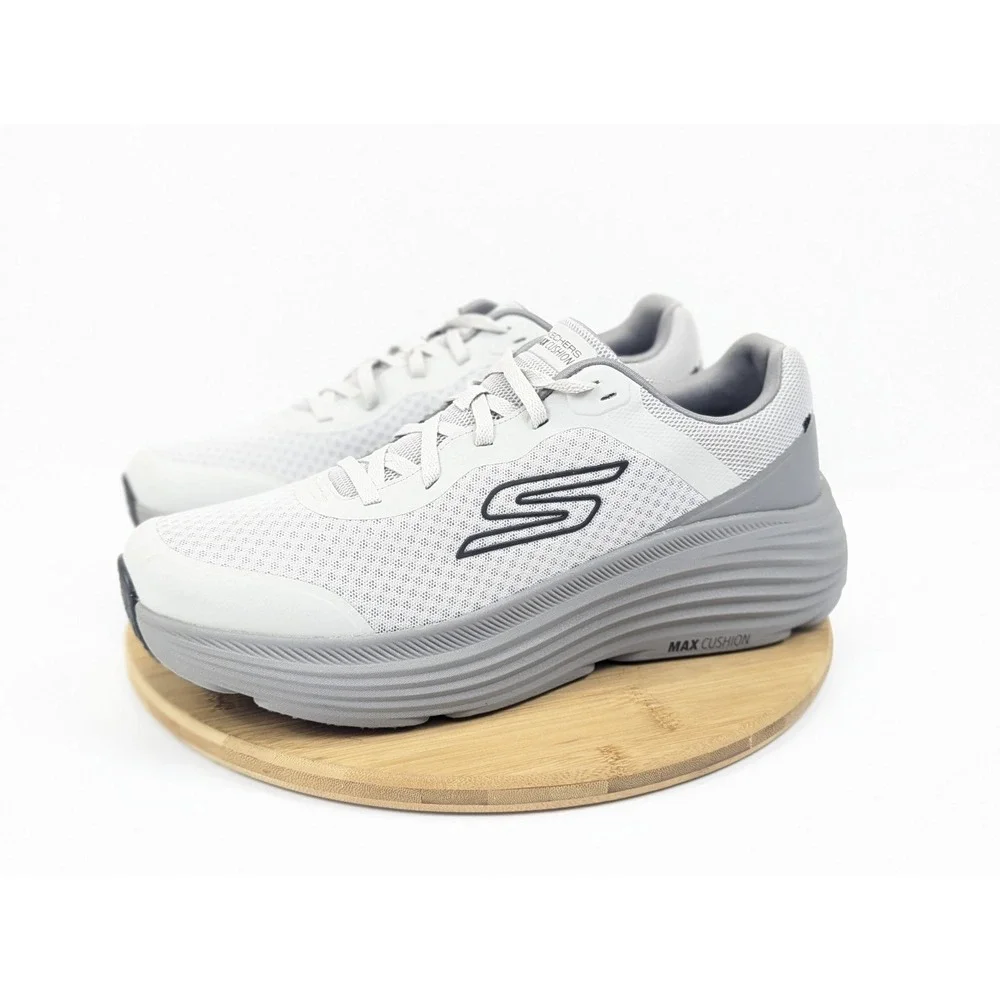 Skechers Max Cushioning Shoes Mens 13 Gray Go Run Sneakers Running Walk Gym